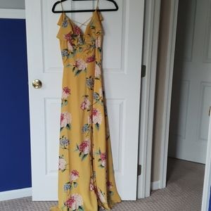 NEVER BEEN WORN! Yellow Floral Dress by New Look